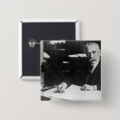 Arbeit Sirs Edward Elgar über eine Button (Vorne & Hinten)