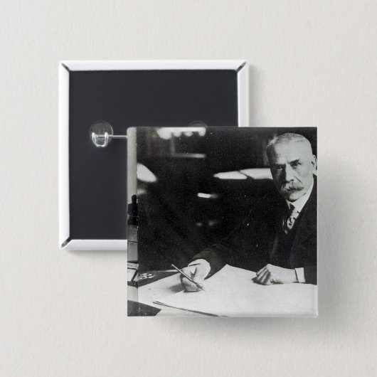 Arbeit Sirs Edward Elgar über eine Button (Vorne & Hinten)