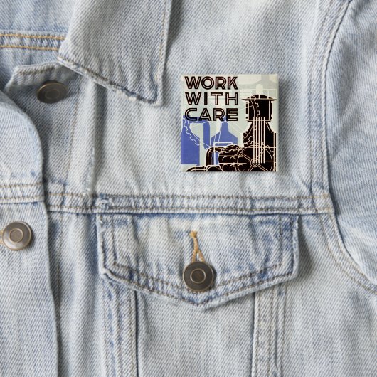 Arbeit sorgfältig button (Beispiel)