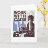 Arbeit sorgfältig WPA 1937 Karte (Gelbe Blume)