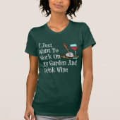Arbeit über Garten-und Getränk-Wein (AUF T-Shirt (Vorderseite)