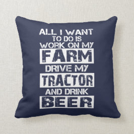 Arbeit über meinen Bauernhof Kissen