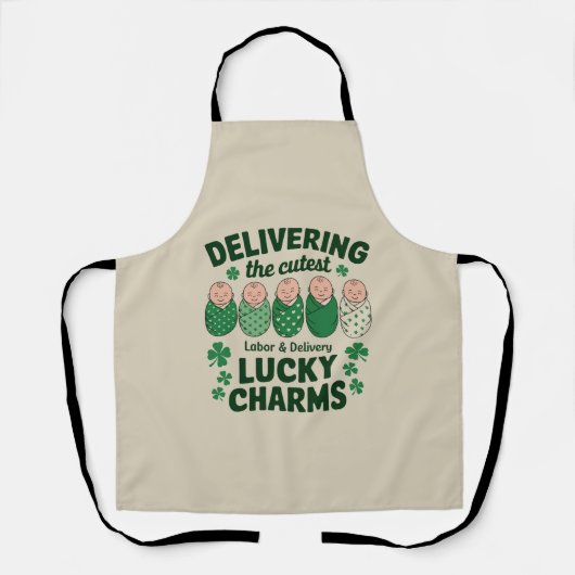 Arbeit und Lieferung Glücksbringer Charm Nurse Kle Schürze (Vorderseite)