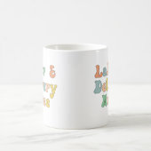 Arbeit und Lieferung Krankenwagen Groovy Retro Kaffeetasse (Mittel)