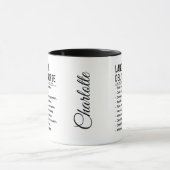 Arbeit und Lieferung Tasse (Zentrum)