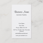 Arbeit unterbrochen, William-Adolphe Bouguereau Visitenkarte (Rückseite)