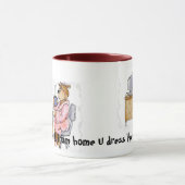 Arbeit von der Zuhause-Tasse Tasse (Zentrum)