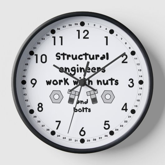 Arbeit von Strukturingenieuren Uhr (Vorderseite)