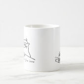 Arbeit von Zuhause cat Tasse (Mittel)