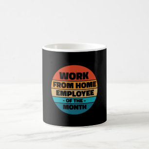 Arbeit von Zuhause Employee - Funny Retro Kaffeetasse