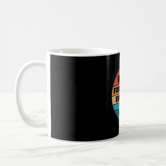 Arbeit von Zuhause Employee - Funny Retro Kaffeetasse (Links)