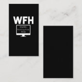 Arbeit von Zuhause Funny Homeoffice Proud Mitarbei Visitenkarte (Vorne/Hinten)