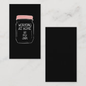 Arbeit von Zuhause Jam Funny Home Job Visitenkarte (Vorne/Hinten)