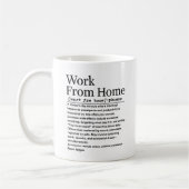Arbeit von Zuhause Kaffeetasse (Links)