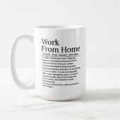 Arbeit von Zuhause Kaffeetasse (Links)