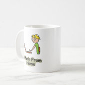 Arbeit von Zuhause Kaffeetasse (Vorderseite Links)