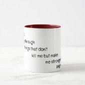 Arbeit von Zuhause Mantra Tasse (Zentrum)