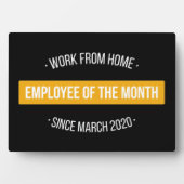 Arbeit von Zuhause Mitarbeiter des Monats II Fotoplatte (Vorderseite)