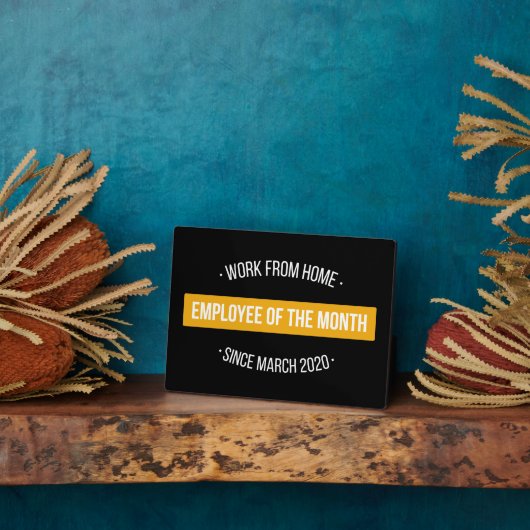 Arbeit von Zuhause Mitarbeiter des Monats II Fotoplatte (Seite)