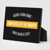 Arbeit von Zuhause Mitarbeiter des Monats II Fotoplatte (Seite)