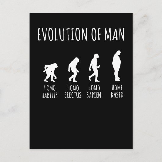 Arbeit von Zuhause Self Employed Funny Homeoffice Postkarte (Vorderseite)