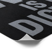 Arbeit vor Erfolg - Motivierend Poster (Ecke)