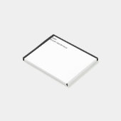 Arbeit, weil ich Geld brauche Post-it Klebezettel (angewinkelt)