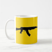 Arbeit wie Sie haben ein Gewehr in Ihrer hinteren Kaffeetasse (Links)