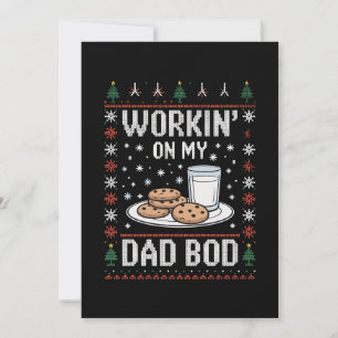Arbeite an meinem Dad Bod Dad Weihnachten Hässlich
