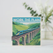 Arbeite den Plan Karte (Stehend Vorderseite)
