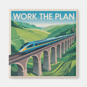 Arbeite den Plan Magnet