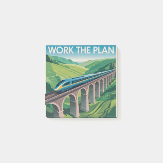 Arbeite den Plan Post-it Klebezettel (Vorderseite)