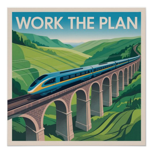 Arbeite den Plan Poster (Vorderseite)