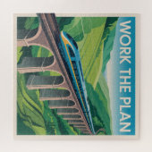 Arbeite den Plan Puzzle (Horizontal)