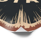 Arbeite hart, bleibe bescheiden poster (Ecke)