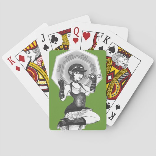 Arbeite Hart Spielkarten (Rückseite)