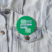 Arbeite hart und sei stolz, Motivationszitat Button (Beispiel)