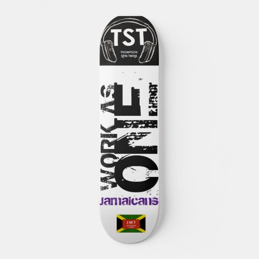 ARBEITEN ALS ONE JMT USA Skateboard (Vorderseite)
