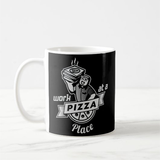 Arbeiten am Pizzaort Kaffeetasse (Links)