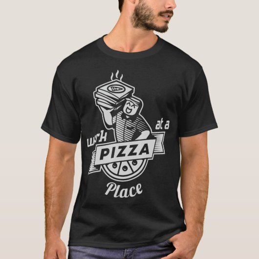 Arbeiten am Pizzaplatz T-Shirt (Vorderseite)