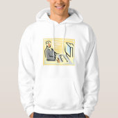 Arbeiten an einem Computerbüro Hoodie (Vorderseite)