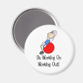 Arbeiten an einem Magnet (Vorderseite/Rückseite)