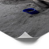 Arbeiten an einer Sandskulptur in Marbella Poster (Ecke)