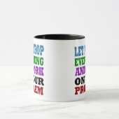 Arbeiten an Ihren Problemen Tasse (Zentrum)