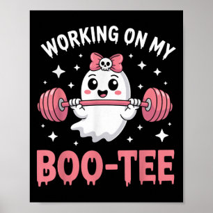 Arbeiten an meinem Boo Funny Gym Halloween Totenli Poster
