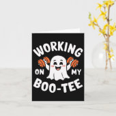 Arbeiten an meinem Boo-T-Shirt 1 Karte (Gelbe Blume)