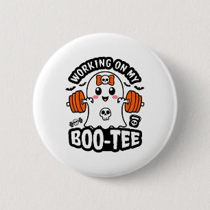 Arbeiten an meinem Boo-T-Shirt Halloween Tote Lift Button