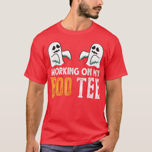 Arbeiten an meinem Boo-T-Shirt Halloween-Workout-W T-Shirt