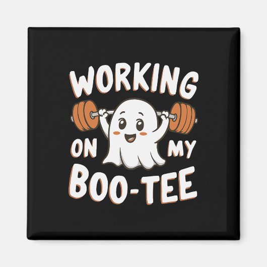 Arbeiten an meinem Boo-T-Shirt Magnet (Vorne)