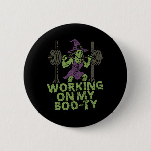 Arbeiten an meinem boo-ty-lustigen Halloween-Muske Button